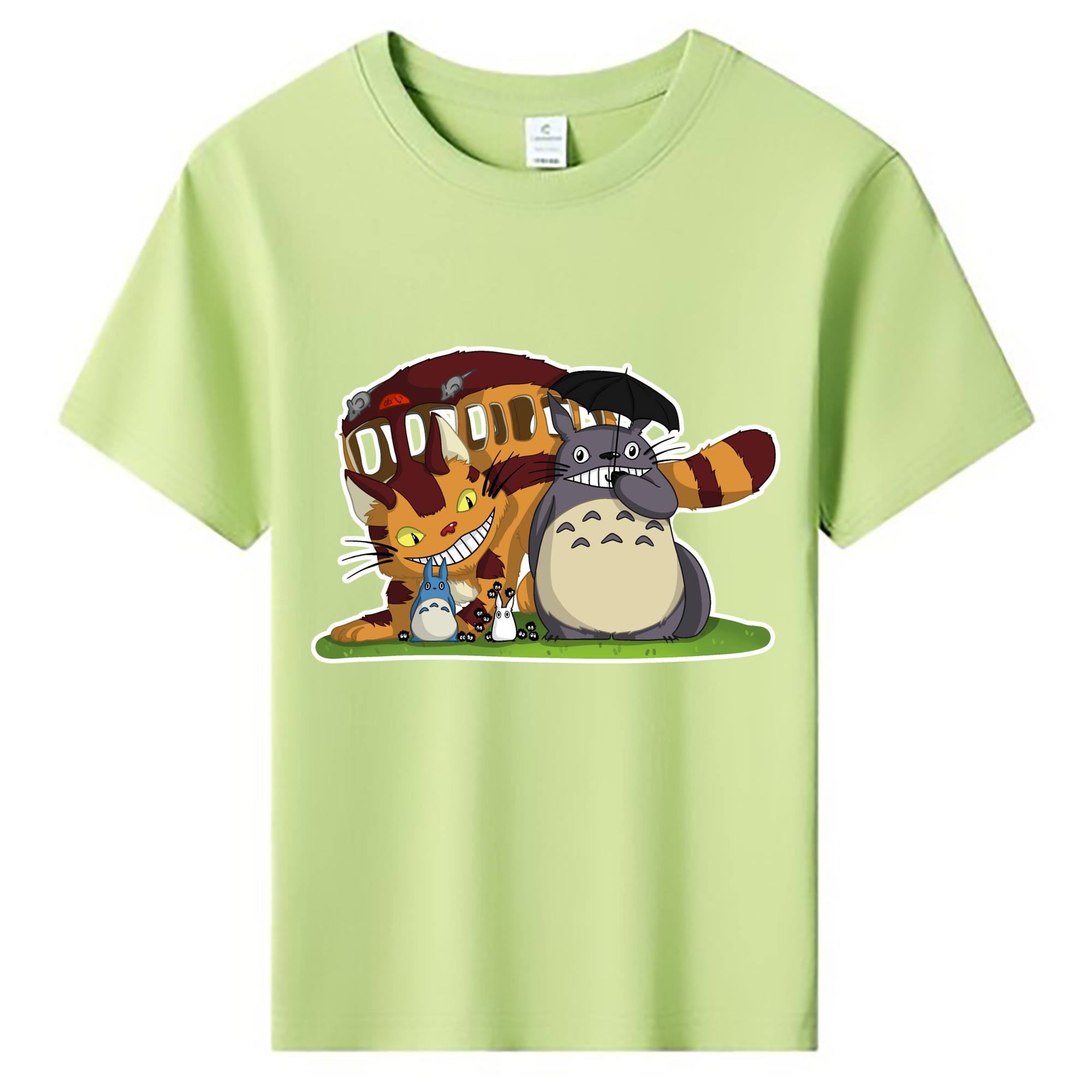 （画像用） となりのトトロ 草壁メイ 草壁サツキ My Neighbor Totoro Satsuki Kusakabe Mei Kusakabe 綿100％キッズTシャツ（フロントプリント）